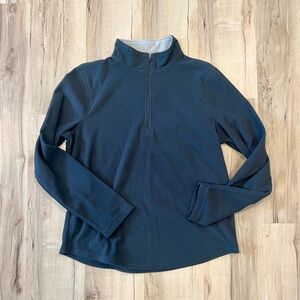 Danskin Gray Fleece Quarter-Zip Sweatshirt - Size Large